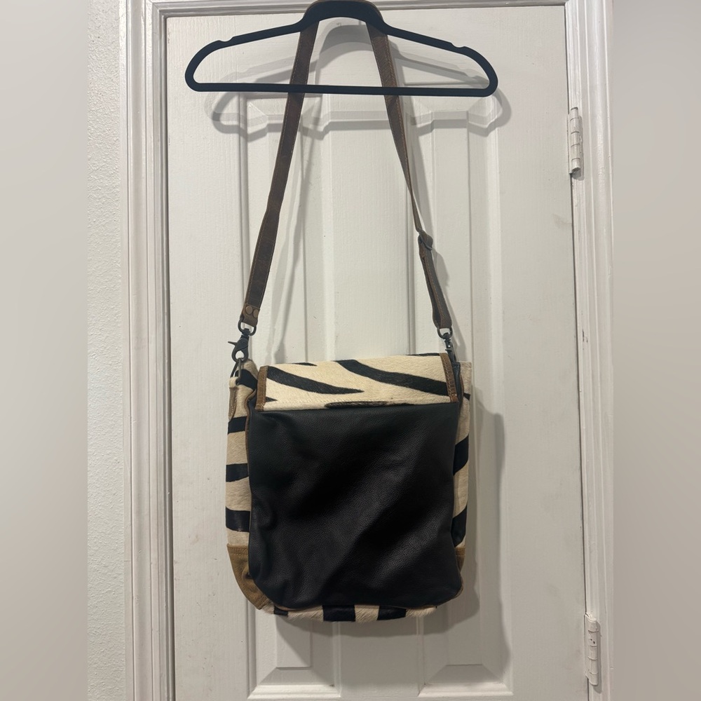 Myra Zebra Print Crossbody Bag - Picture 3 of 8